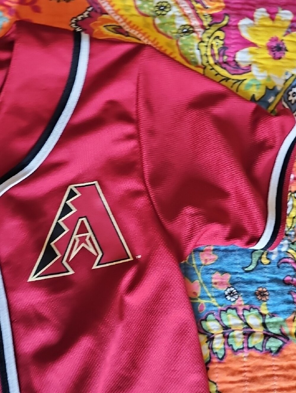 Kids Arizona Diamondbacks Red Baseball Jersey - Button Front - Picture 3 of 7